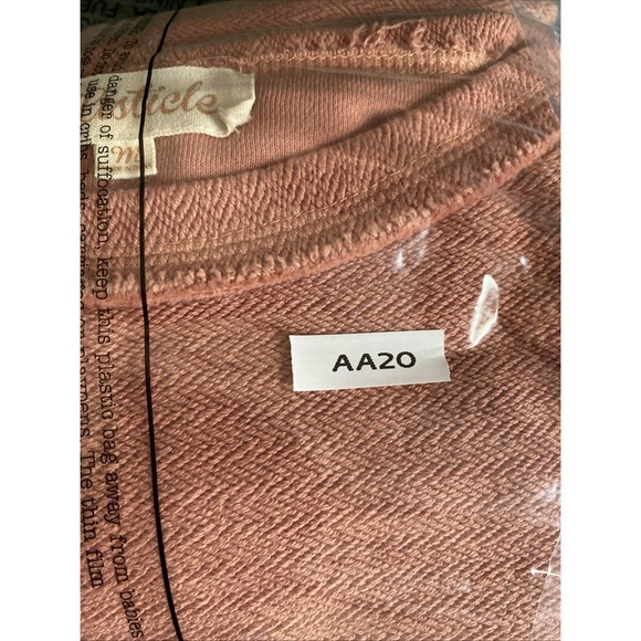 Listicle T-Shirt Top Texture Exposed Seam Knit Short‎ Sleeve Women Size M Boxy - Picture 14 of 14